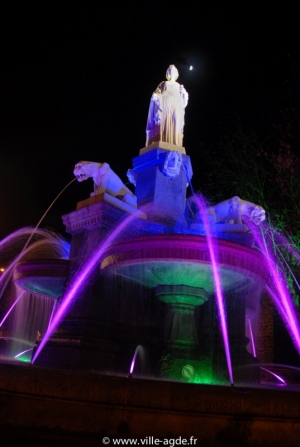 Fontaine Belle Agathoise de nuit