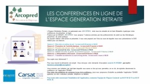 CONFERENCE EN LIGNE " LES ATELIERS ARCOPRED".