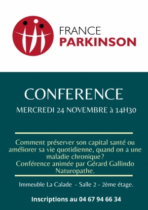 CONFERENCE FRANCE PARKINSON