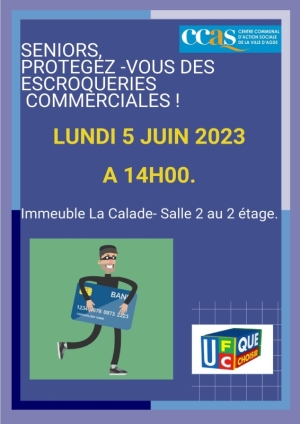 SENIORS, APPRENEZ A VOUS PROTEGER DES ESCROQUERIES COMMERCIALES