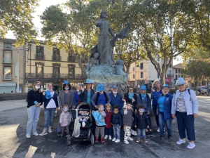 Marche Bleue avec les enfants de la Crèche de Françoise DOLTO