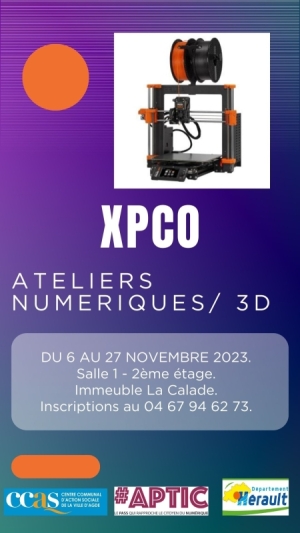 XPCP - ATELIERS NUMERIQUES - 3D