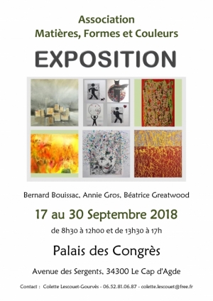 exposition peintures association matières formes et couleurs