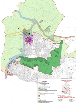 Plan général avec les secteurs du SPR