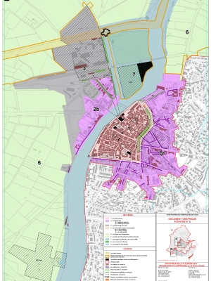 Plan de zonage du centre-ville du SPR
