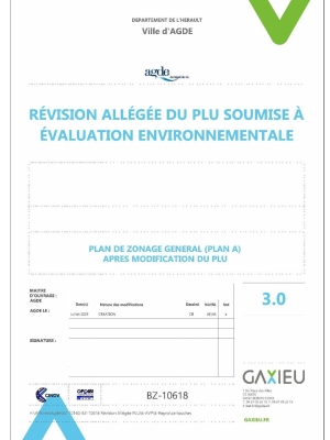 Plan de zonage général