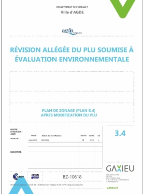 Plan de zonage B.4