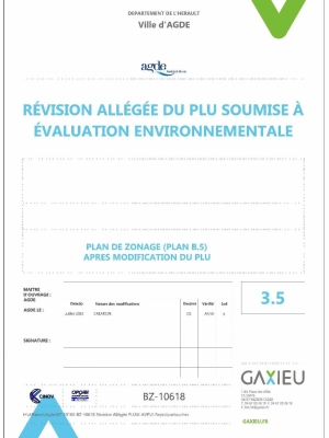 Plan de zonage B.5