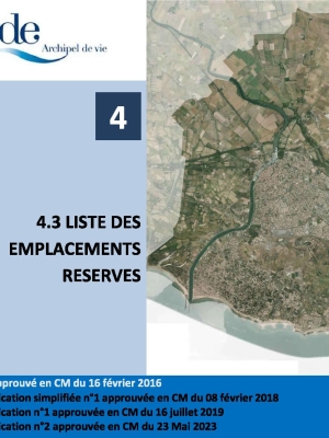 Liste des emplacements réservés