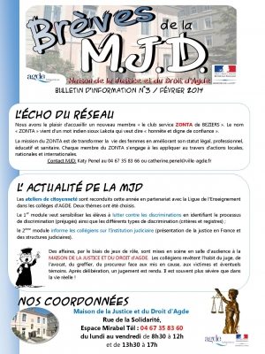 Brèves de la MJD n°4 Février 2014