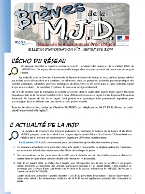 Brèves de la MJD n°6 Juin 2014