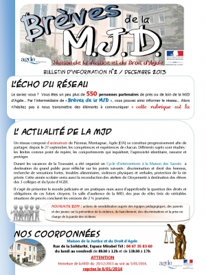 Brèves de la MJD n°2 Décembre 2013