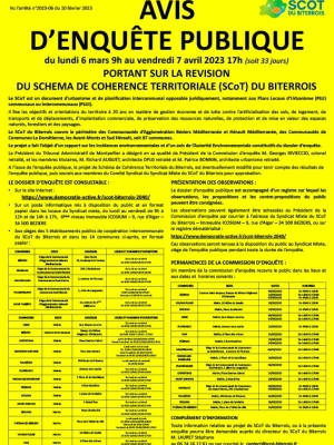 Avis d’enquête publique