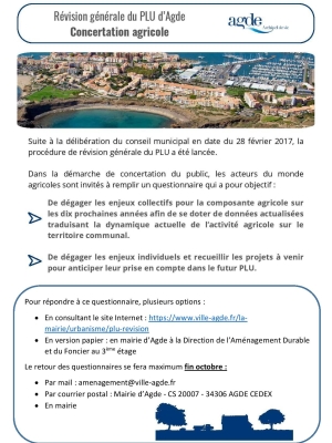 Concertation agricole