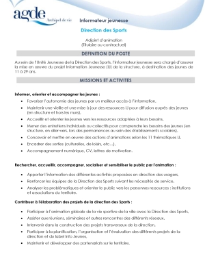 Informateur Jeunesse