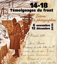 Flyer exposition "14-18 Témoignages du Front"