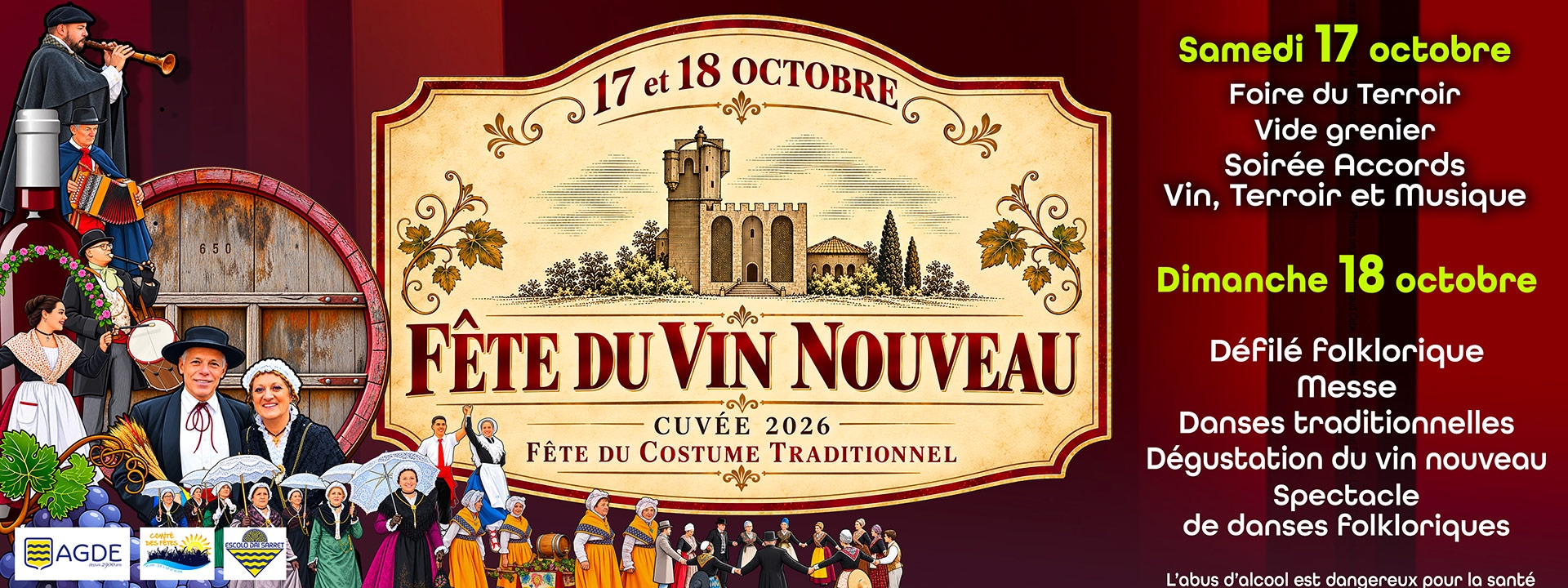 Image Fête du Vin Nouveau et du costume traditionnel