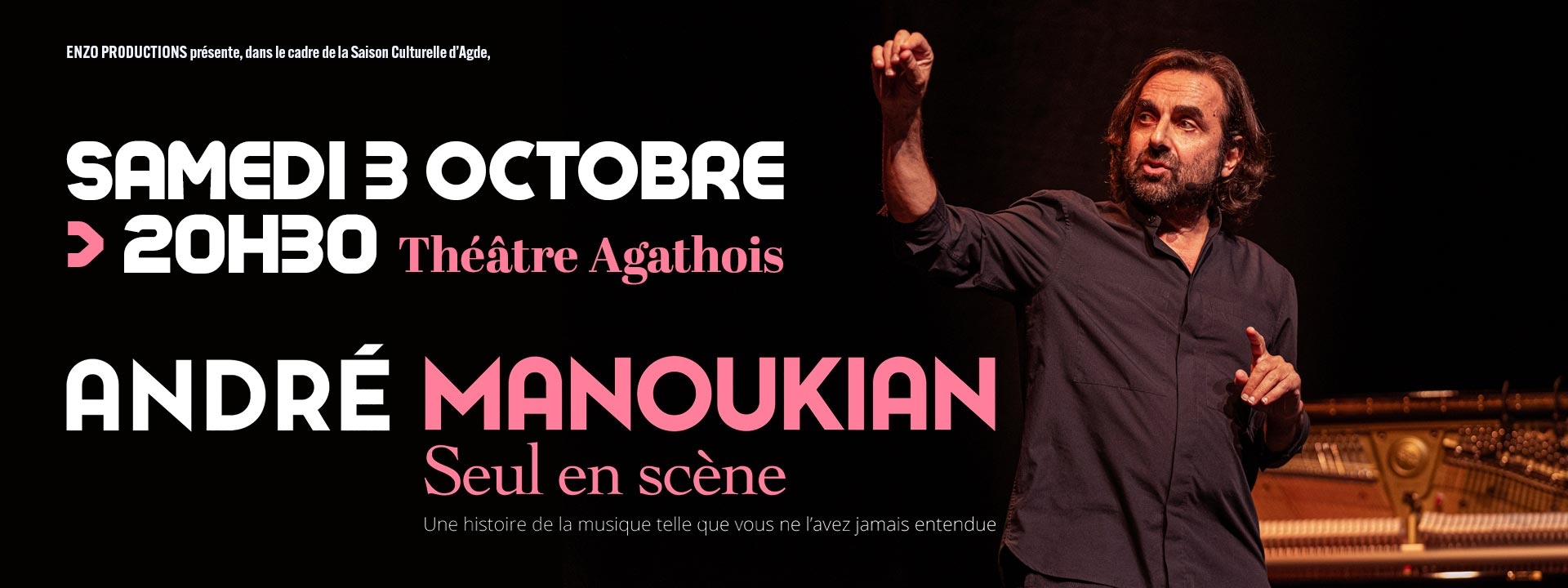 Image André Manoukian seul en scène