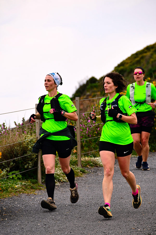 Les participantes en plein effort