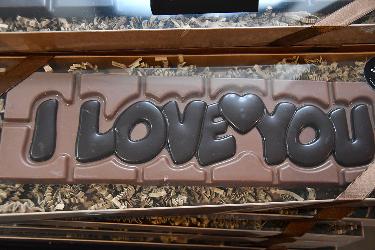 Tablette chocolat I love you