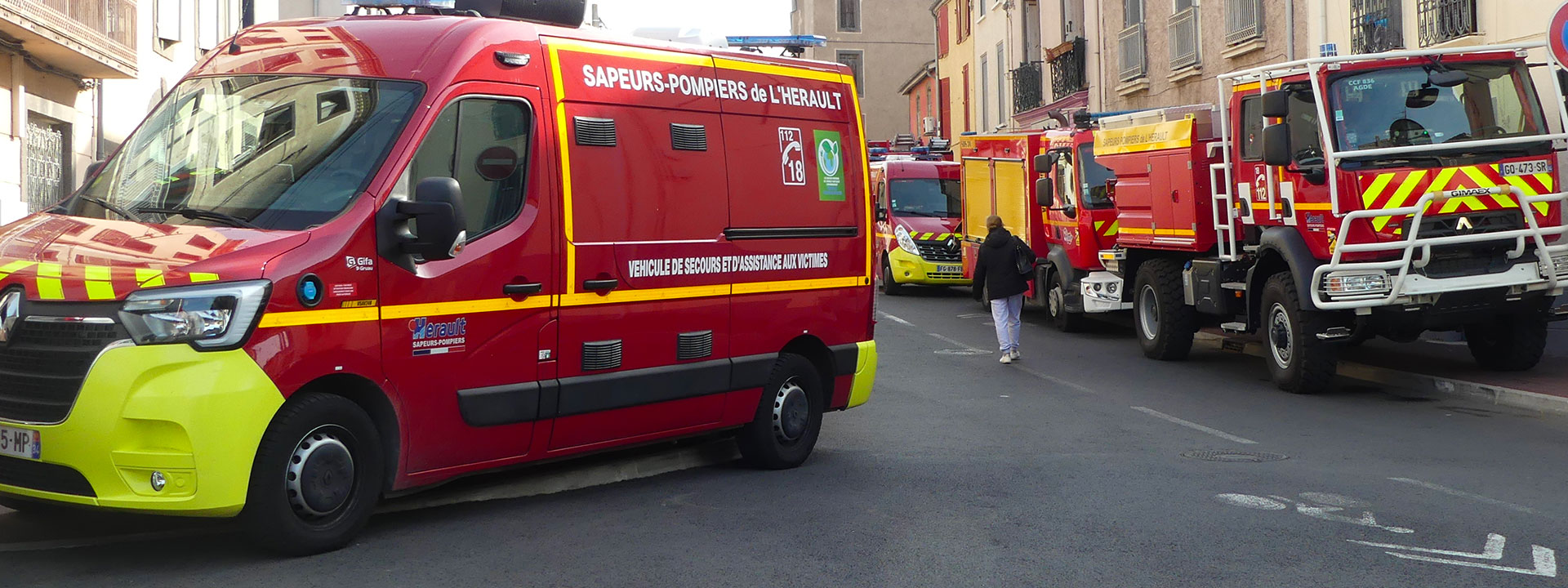 Les pompiers d'Agde en intervention