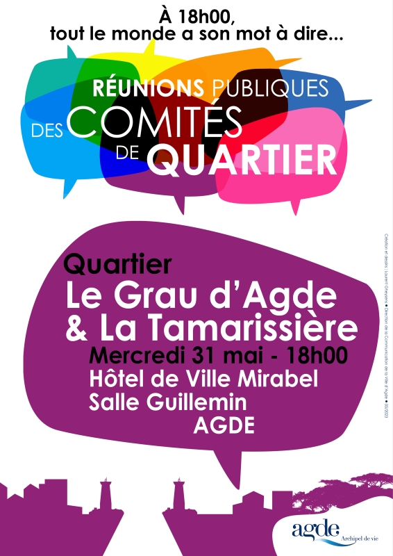 Réunion Plénière du Comité de Quartier Grau d'Agde et Tamarissière