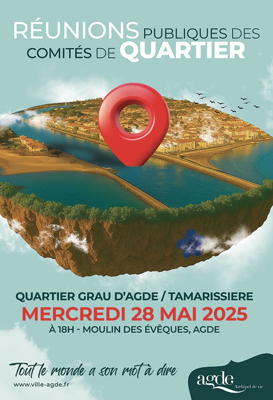 Réunion publique du Comité de Quartier GRAU D'AGDE / TAMARISSIERE