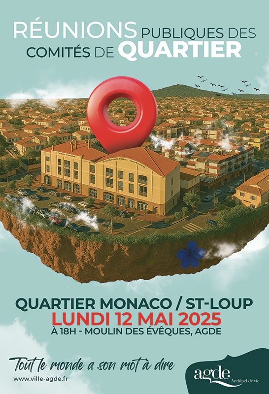 Réunion publique du Comité de Quartier MONACO / SAINT LOUP