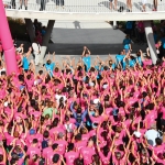 Nuée de rose sur le Cap d’Agde : plus de 1100 participants  pour lutter contre le cancer !