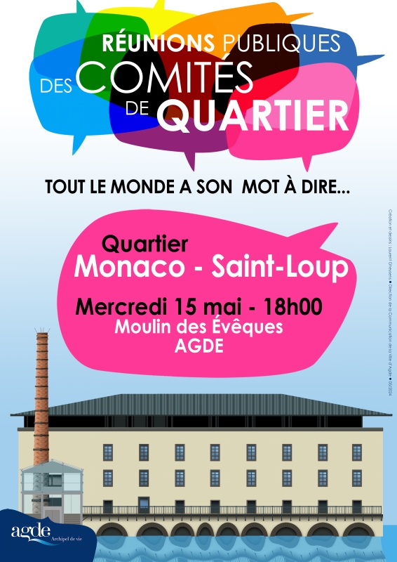 Réunion publique du Comité de Quartier MONACO / SAINT LOUP