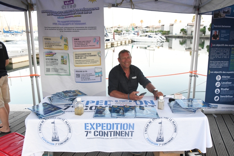 Les étés agathois : (environnement) le bateau de la tournée “Expédition 7ème Continent” a accosté au Cap d’Agde afin de sensibiliser à la protection de l’environnement