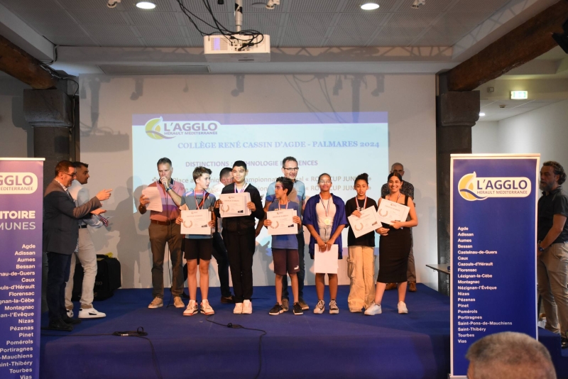 La 7ème édition de la cérémonie de mise à l'honneur des élèves des collèges et lycée d'agde distingués au cours de l'année scolaire 2023-2024