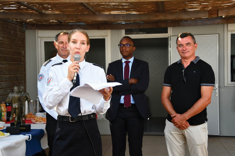 Départ de la commissaire Charlotte Nouet et cérémonie d'investiture de la nouvelle commissaire Annabelle Challiés