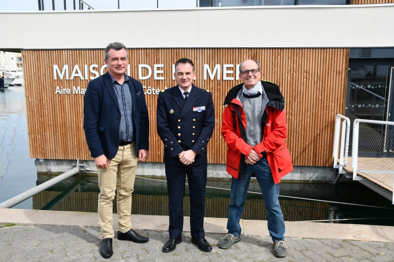 Le Préfet Maritime de la Méditerranée en visite à la Maison de la Mer 