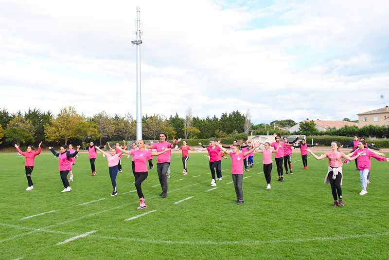 Octobre Rose challenge des élèves du collège Paul-Emile Victor