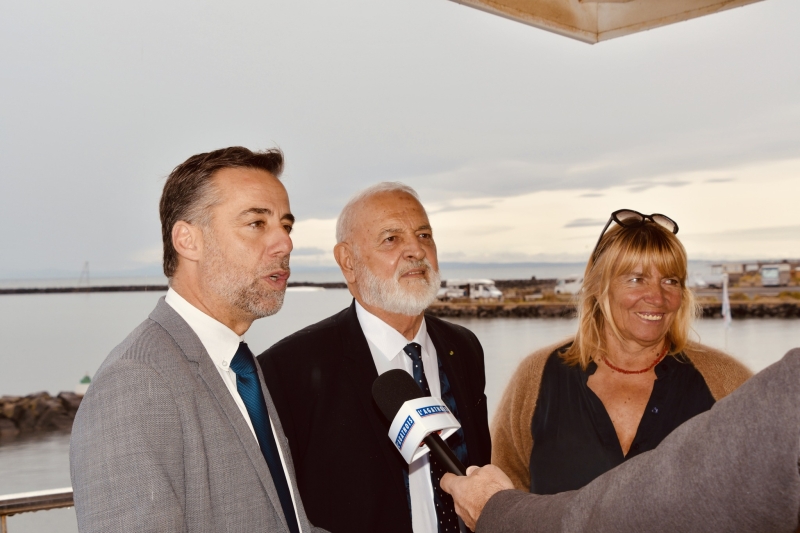 Le Président du Conseil Départemental Kléber Mesquida en visite à Agde