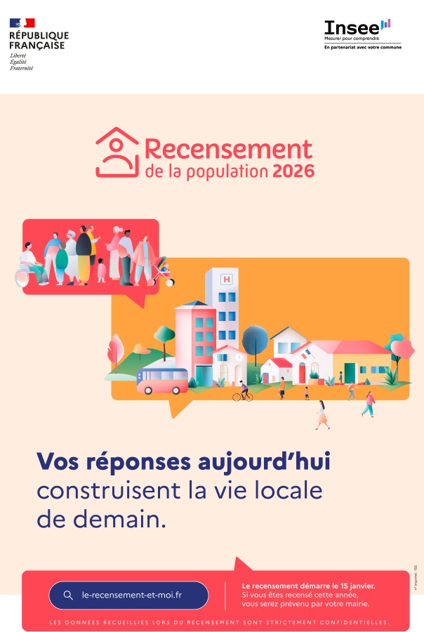 Recensement de la population 2026