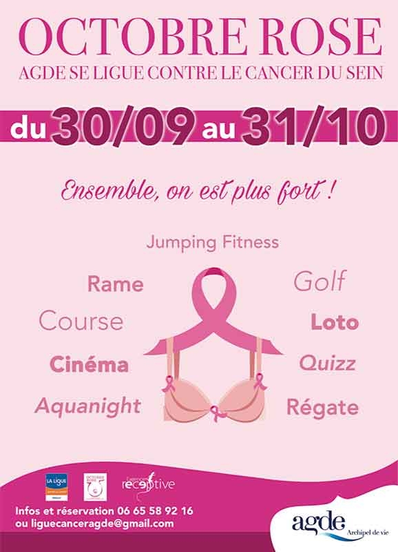 Octobre Rose : Agde se ligue contre le cancer du sein