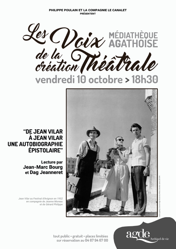 Cycle de Lectures JEAN VILAR Cycle de Lectures JEAN VILAR