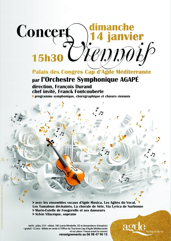 Concert Viennois / Nouvel An 2024 AGAPÉ / AGDE