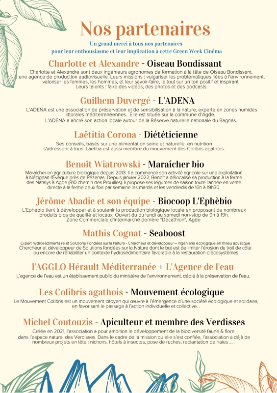 Green Week partenaires