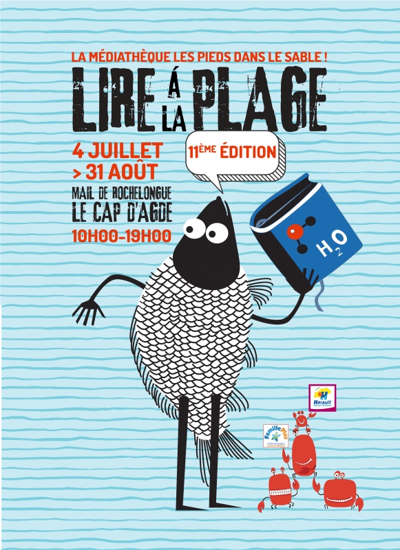 10 ème édition de Lire à la plage, Médiathèque Agathoise / Le Cap d'Agde2022