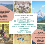 Séjour pleine nature vacances de printemps 2023