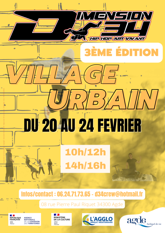 VILLAGE URBAIN CULTURE HIP HOP BREAKING  3ème ÉDITION