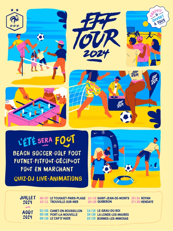 FFF TOUR 2024 - Tournée des plages Fédération Française de Football