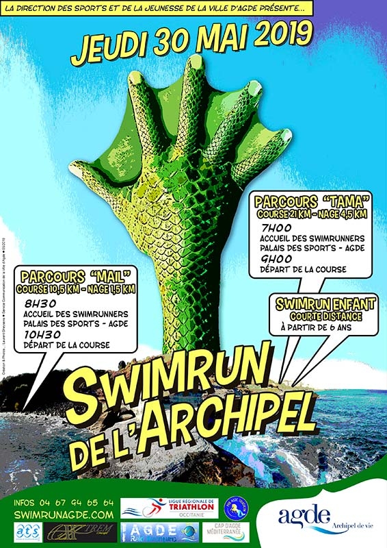 swimrun de l'archipel Agde Le Cap d'Agde