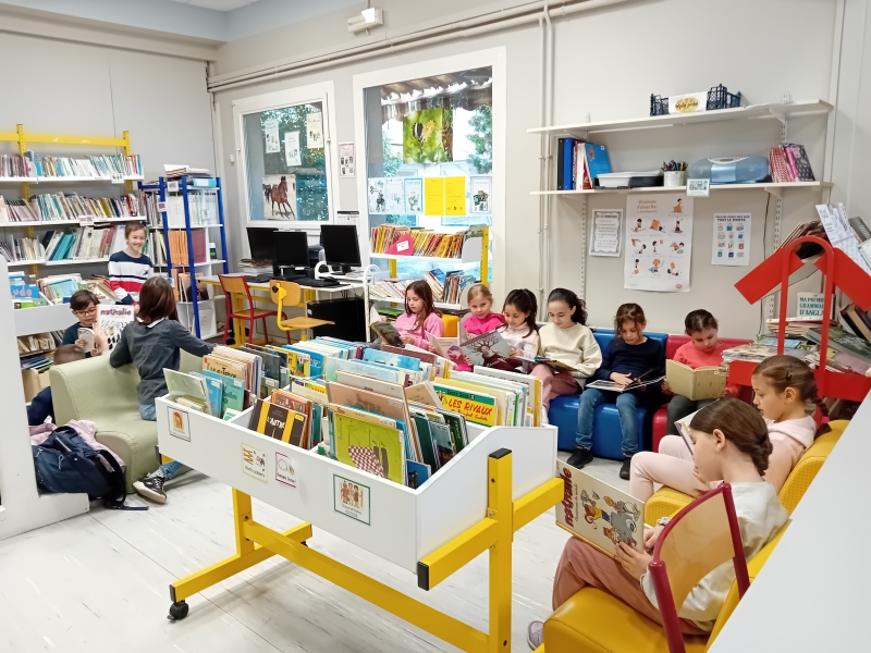 quart d'heure de lecture à l'école maternelle A. Camus
