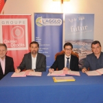Signature d’un protocole de partenariat entre la Communauté d’Agglomération Hérault Méditerranée, la Ville d’Agde et la Caisse des Dépôts
