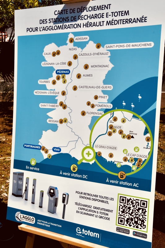 LA COMMUNAUTÉ D'AGGLOMÉRATION HÉRAULT MÉDITERRANÉE INAUGURE SES PREMIÈRES STATIONS DE RECHARGE ÉLECTRIQUE À AGDE ET FAIT UN PAS DE PLUS VERS UNE TRANSITION ÉNERGÉTIQUE DURABLE
