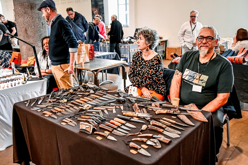 Exposant sur le salon